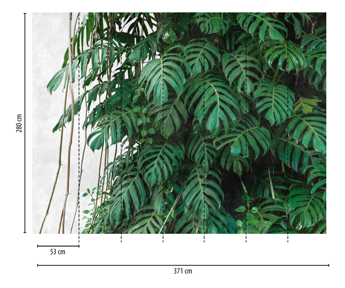 Fototapet monstera 3D verde 382411 - A.S. Creation [2]