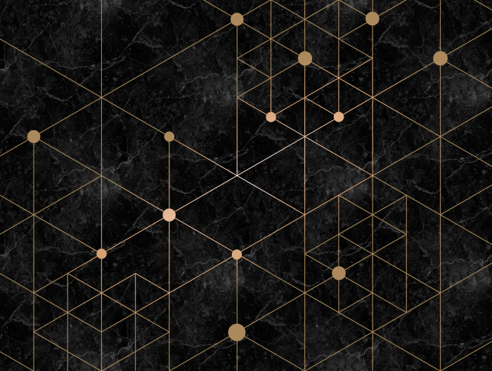 Fototapet marmura cu model geometric auriu 382601 - A.S. Creation [5]