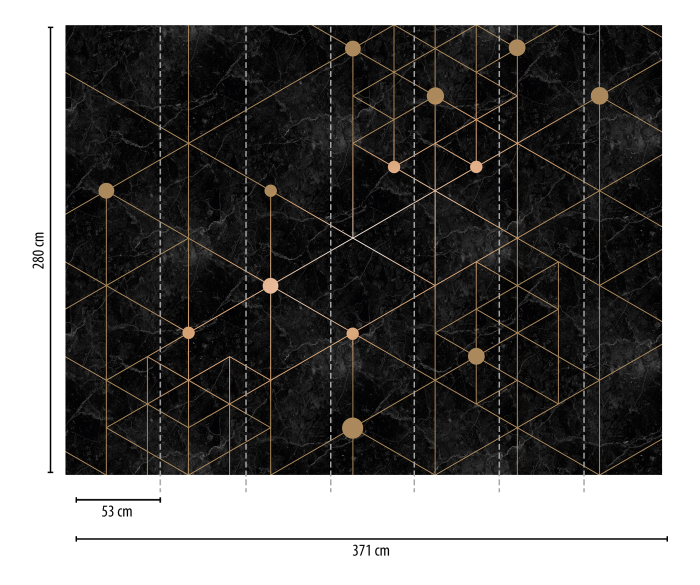 Fototapet marmura cu model geometric auriu 382601 - A.S. Creation [2]