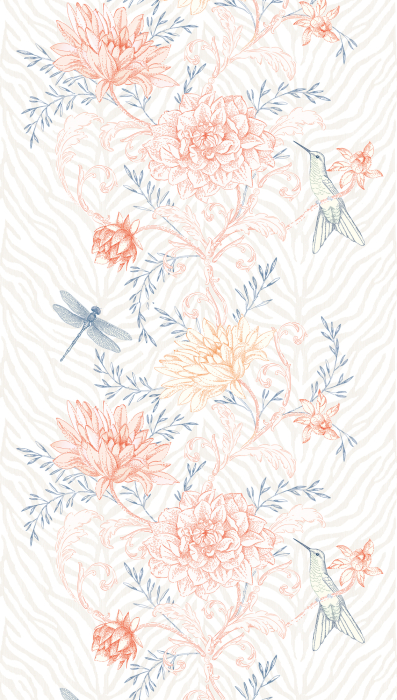 Fototapet flori si pasari multicolor 392011 - A.S. Creation [3]