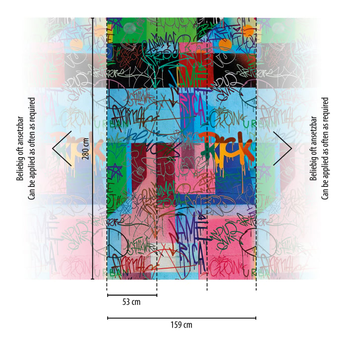 Fototapet graffiti multicolor 398241 - A.S. Creation [2]