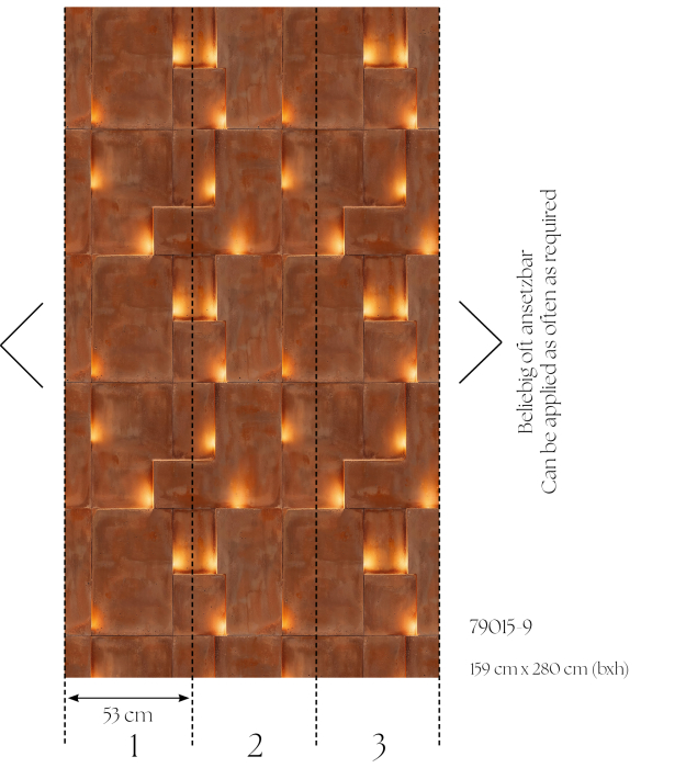 Fototapet placi ceramice maro 790159  -  A.S. Creation [2]