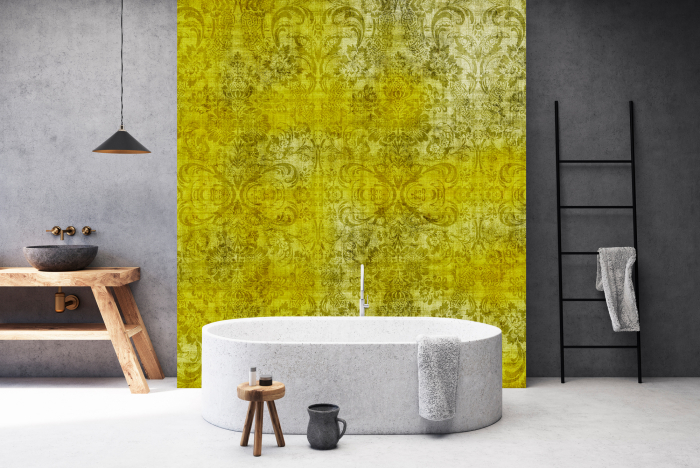 Fototapet cu aspect de tesatura verde DD114422  -  A.S. Creation [2]