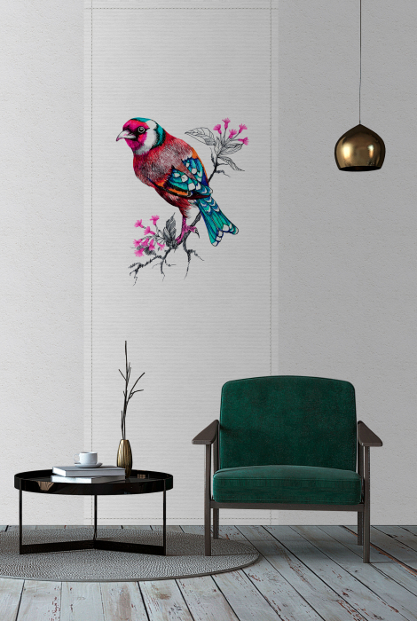 Fototapet pasare roz DD114462  -  A.S. Creation [2]