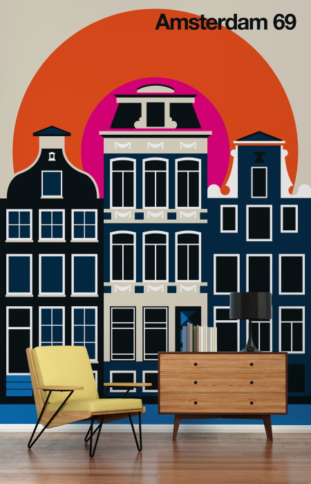 Fototapet Amsterdam 69 albastru DD120093  -  A.S. Creation [2]