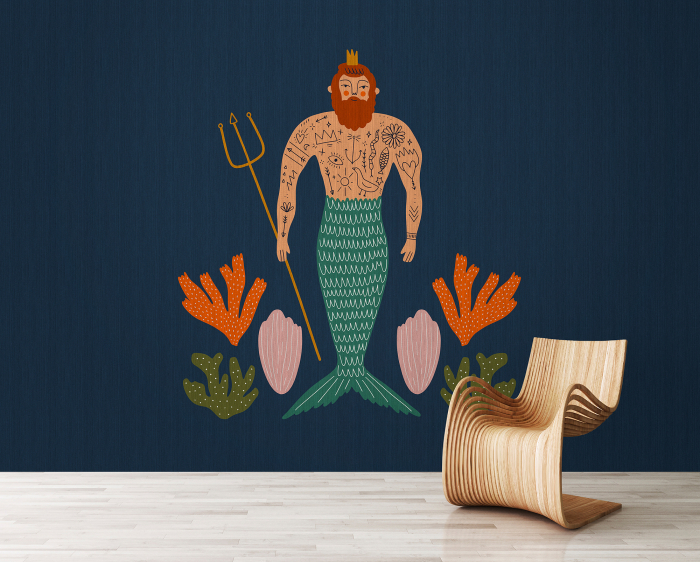 Fototapet barbat sirena albastru DD122456  -  A.S. Creation [2]