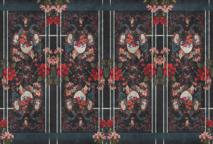 Fototapet floral negru DD128009  -  A.S. Creation [2]