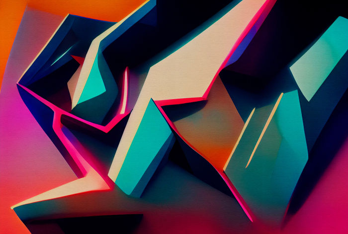 Fototapet geometric 3D roz albastru DD134075 - A.S. Creation [5]
