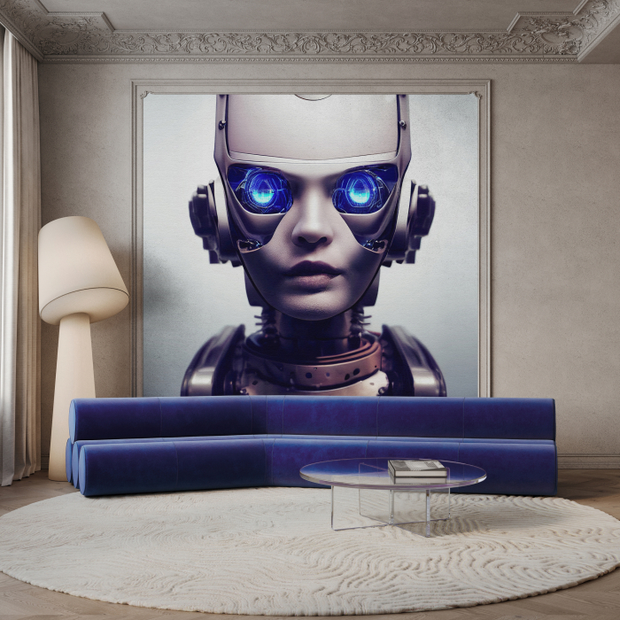 Fototapet robot 3D gri albastru DD134099 - A.S. Creation [3]