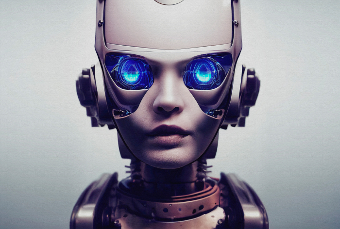 Fototapet robot 3D gri albastru DD134099 - A.S. Creation [5]
