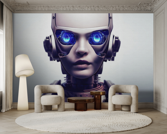 Fototapet robot 3D gri albastru DD134099 - A.S. Creation [2]