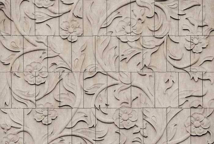 Fototapet floral 3D crem bej gri DD134309 - A.S. Creation [5]
