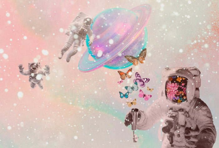 Fototapet astronaut cosmos roz mov DD134411 - A.S. Creation [5]