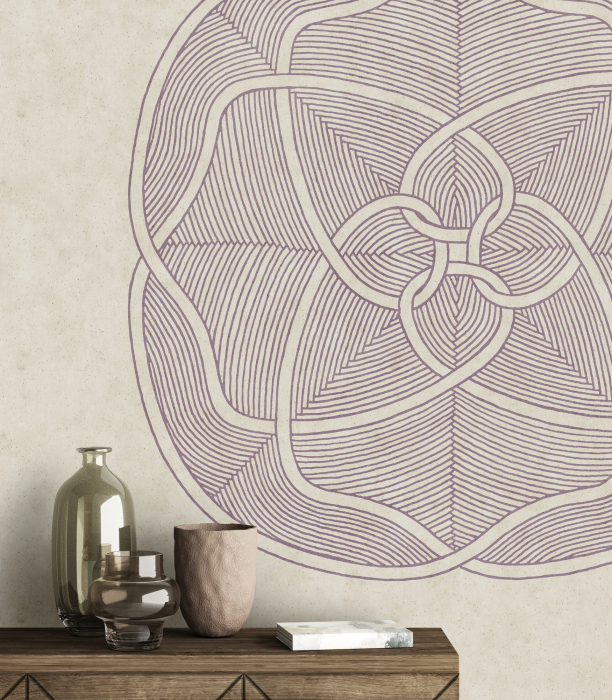 Fototapet geometric abstract bej mov DD134501 - A.S. Creation [3]