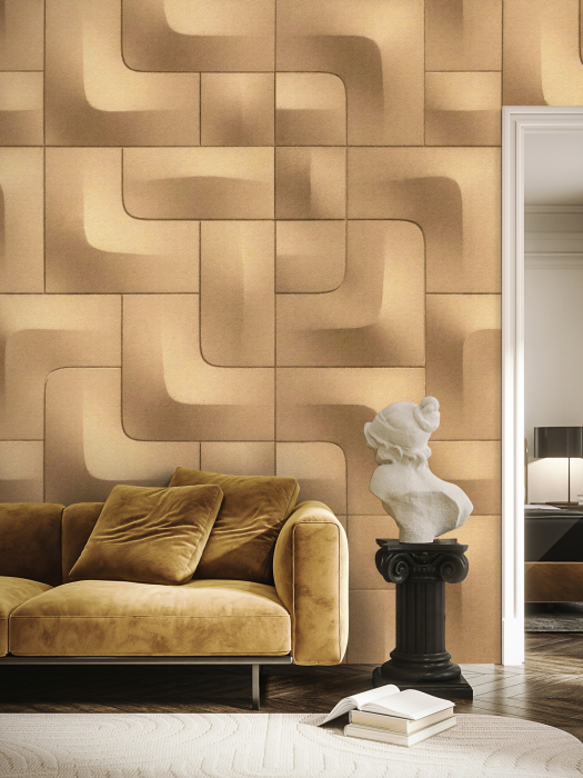 Fototapet 3D geometric auriu DD135077 - A.S. Creation [4]
