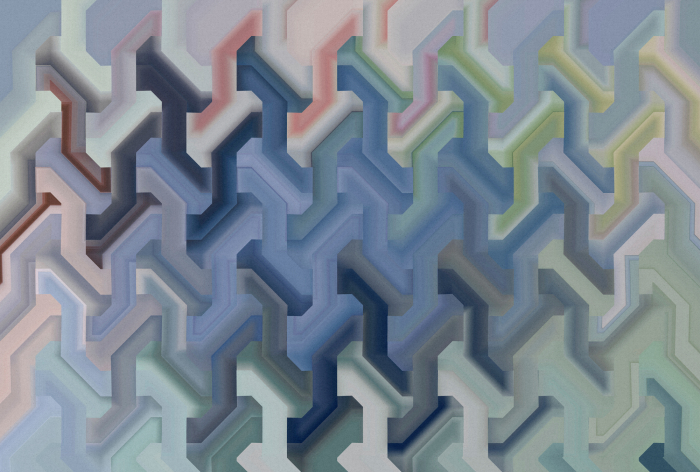 Fototapet 3D geometric albastru DD135101 - A.S. Creation [5]