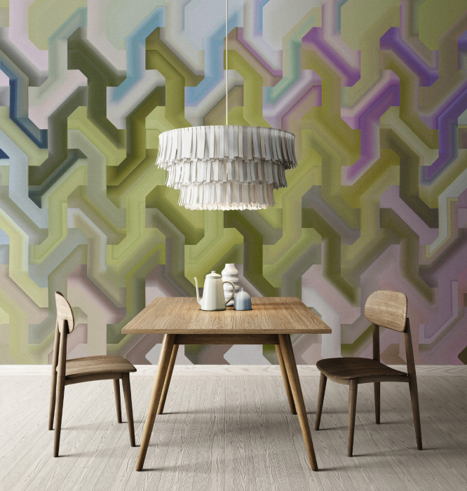 Fototapet 3D geometric verde DD135107 - A.S. Creation [3]