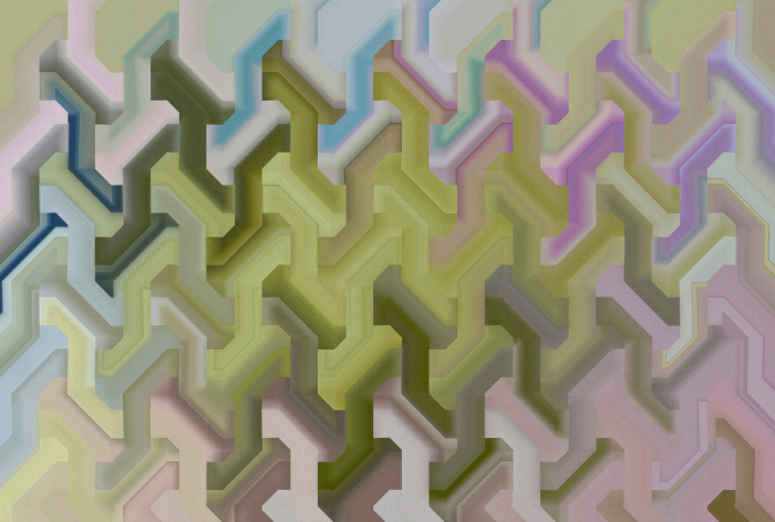 Fototapet 3D geometric verde DD135107 - A.S. Creation [5]