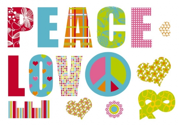 Sticker decorativ 17718 Love & Peace [2]