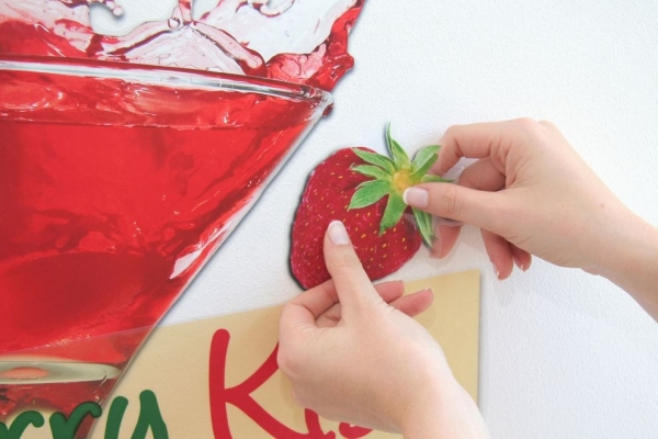 Sticker decorativ 17711 Strawberry Kiss [3]