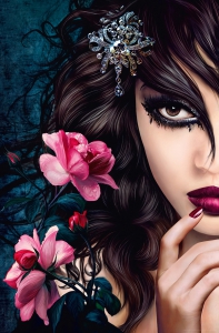 Fototapet - Fototapet 00637 Midnight Rose