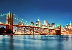 Orase, monumente, opere arta - Fototapet 00961 New York East River