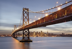 Orase, monumente, opere arta - Fototapet 8-733 Bay Bridge