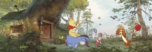 Camere copii - Fototapet 4-413 Casa lui Pooh
