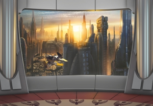 Camere copii - Fototapet 8-483 STAR WARS Coruscant View