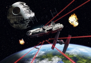 Camere copii - Fototapet 8-489 STAR WARS Millennium Falcon