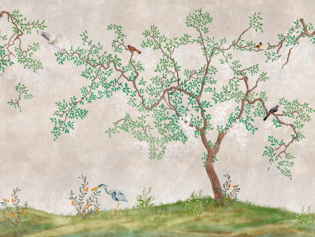 Fototapet botanic in stil asiatic verde 382331 - A.S. Creation [3]