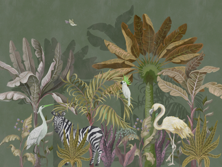 Fototapet jungla cu animale verde 382371 - A.S. Creation [2]