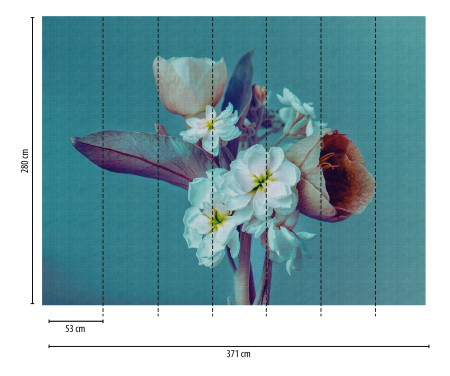Fototapet buchet floral albastru 382691 - A.S. Creation [1]