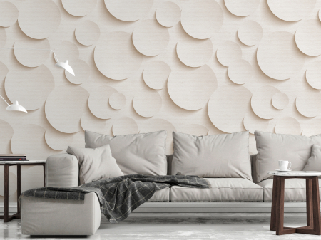 Imitatii, texturi, obiecte - Fototapet geometric alb 382831 - A.S. Creation