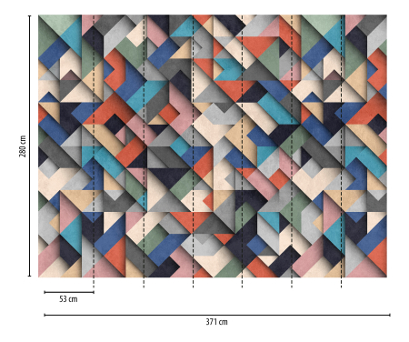 Fototapet forme geometrice 3D multicolor 382871 - A.S. Creation [1]