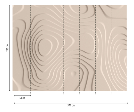 Fototapet forme ondulate tridimensionale crem/bej 382921 - A.S. Creation [1]