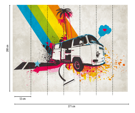 Fototapet duba retro multicolor 383021 - A.S. Creation [1]