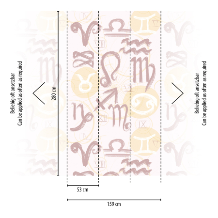 Fototapet semne zodiacale crem/bej 391991 - A.S. Creation [1]