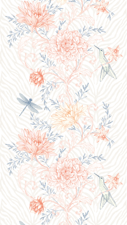 Fototapet flori si pasari multicolor 392011 - A.S. Creation [2]