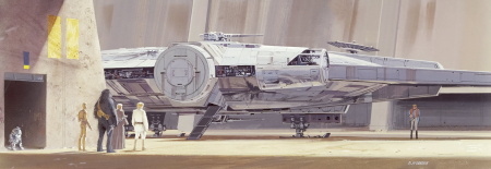 Camere copii - Fototapet 4-4112 Star Wars - Millenium Falcon