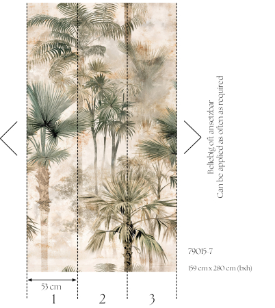 Fototapet jungla crem/bej 790157  -  A.S. Creation [1]