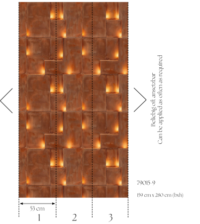 Fototapet placi ceramice maro 790159  -  A.S. Creation [1]