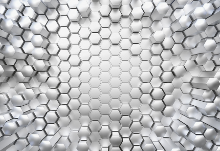 3D - Fototapet 8-206 Hexagonal 3D