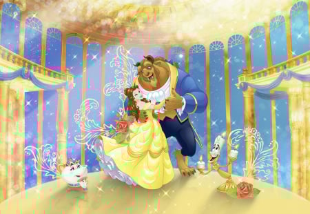 Fototapet Disney - Fototapet 8-4022 Frumoasa si bestia