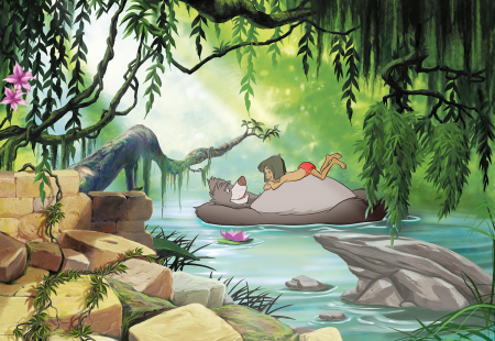 Camere copii - Fototapet 8-4106 Mowgli si Baloo