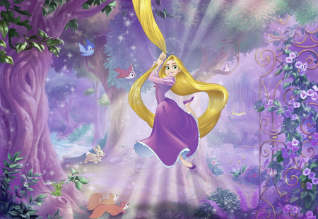 Fototapet Disney - Fototapet 8-451 Rapunzel in padure