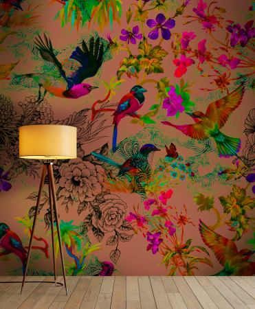 Fototapet cu flori multicolor DD110186  -  A.S. Creation [1]
