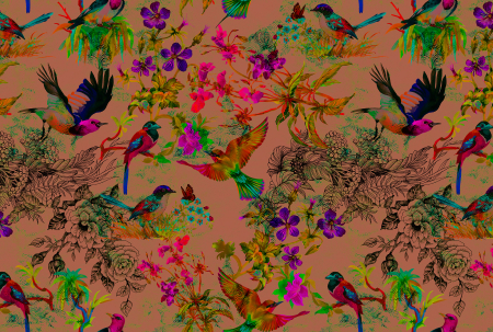 Fototapet - Fototapet cu flori multicolor DD110186  -  A.S. Creation