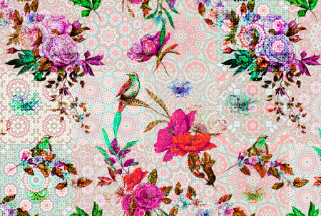 Walls by Patel - Fototapet cu flori roz DD110196  -  A.S. Creation