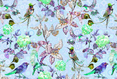 Colectii - Fototapet cu flori albastru DD110206  -  A.S. Creation